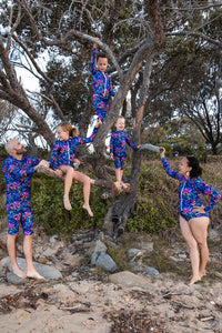 Fireworks Fans Women's Sunsmart Eco-swim Long Sleeved Surfsuit
