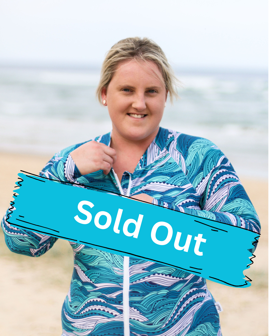 Beach Waves Surfsuit - Women’s One Piece Long Sleeved Sunsmart and Sustainable Surfsuit