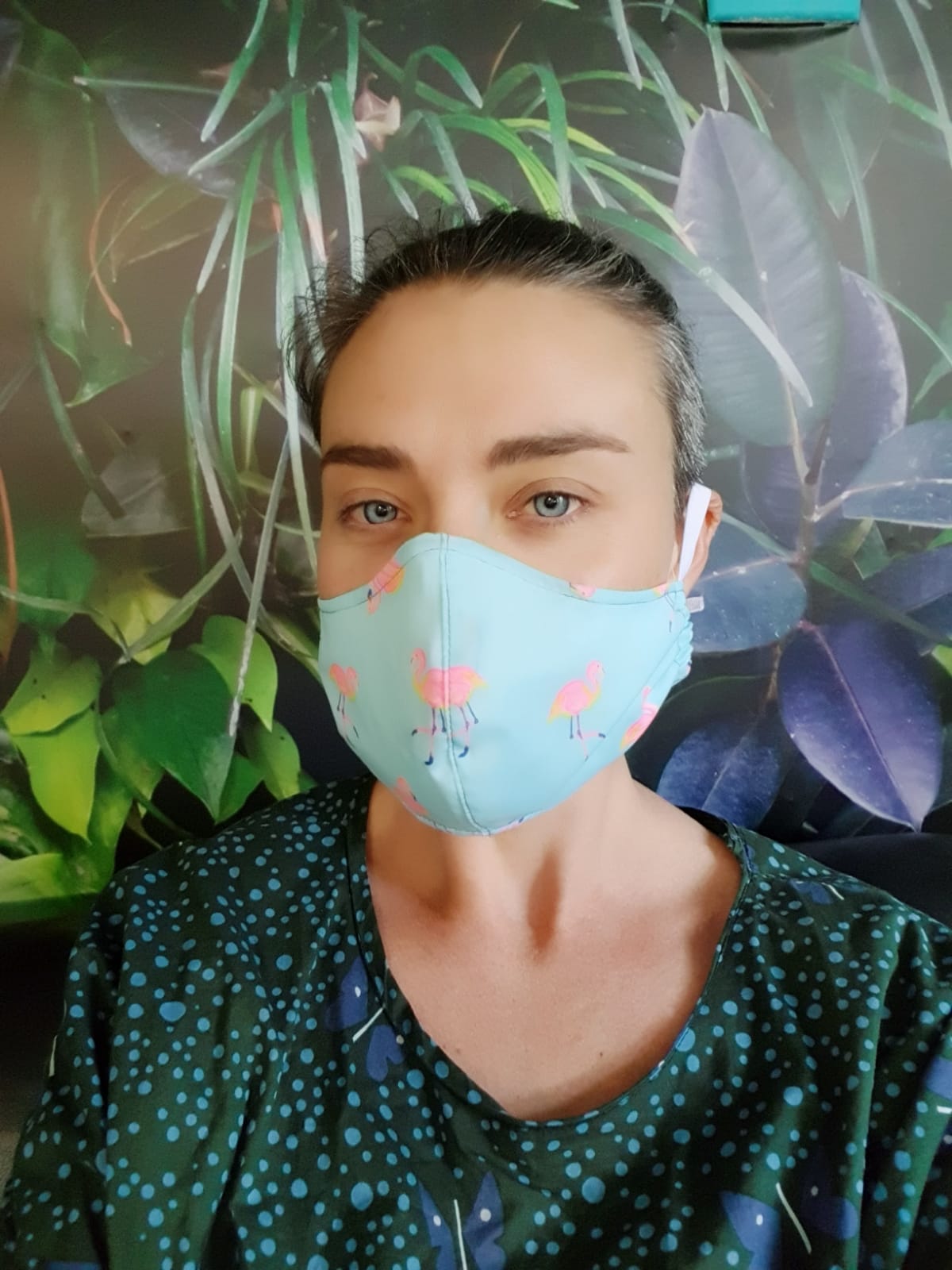 Polyester Outer Triple Layer Cloth Face Masks